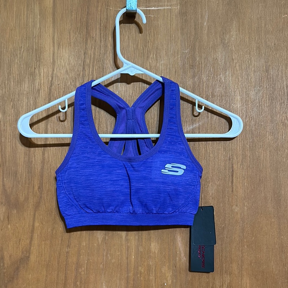 Skechers Women's Deep Blue Padded Sports Bra